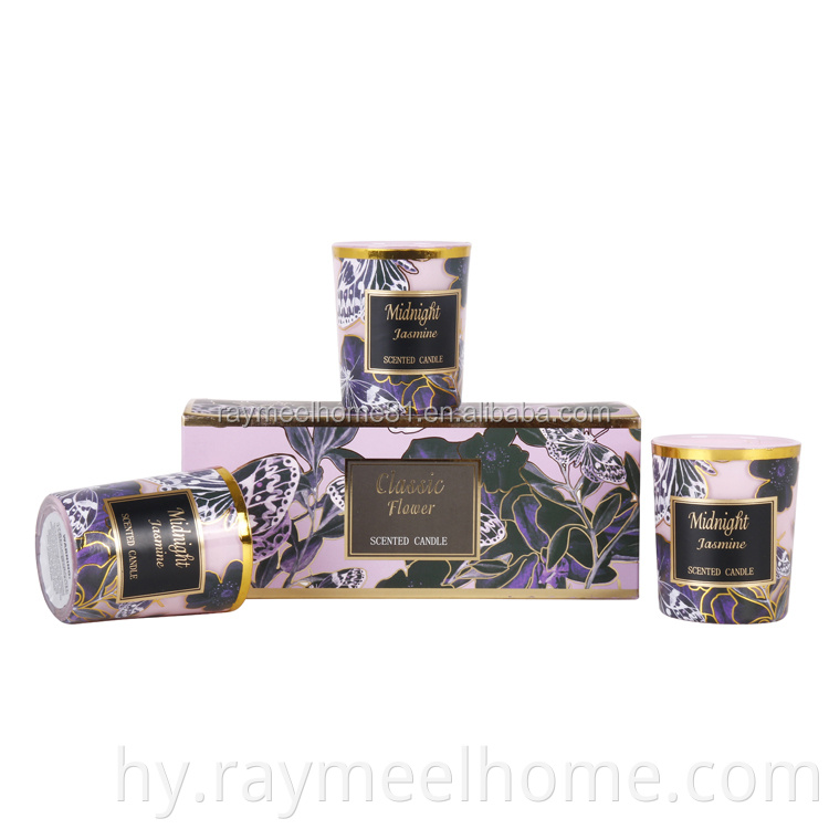 Home մեծածախ ապակու բանկա Candle Soy Wax Luxury Scented Cands Gift